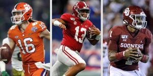 Trevor Lawrence, Tua Tagovailoa, Jalen Hurts