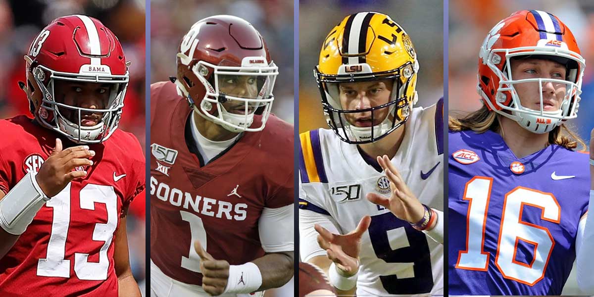 The Four QBs Atop The Heisman Oddsboard