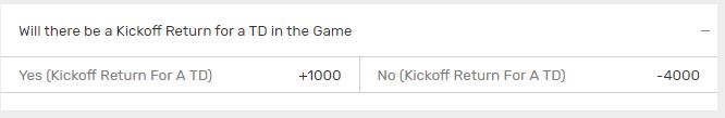 Kick Off Odds