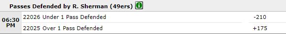 richard sherman pass defended