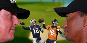 Peyton Manning, Tom Brady, Tiger Woods and Phil Mickelson