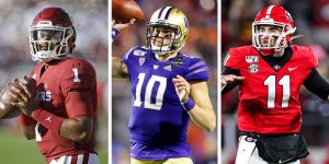 Jalen Hurts, Jacob Eason, and Jake Fromm