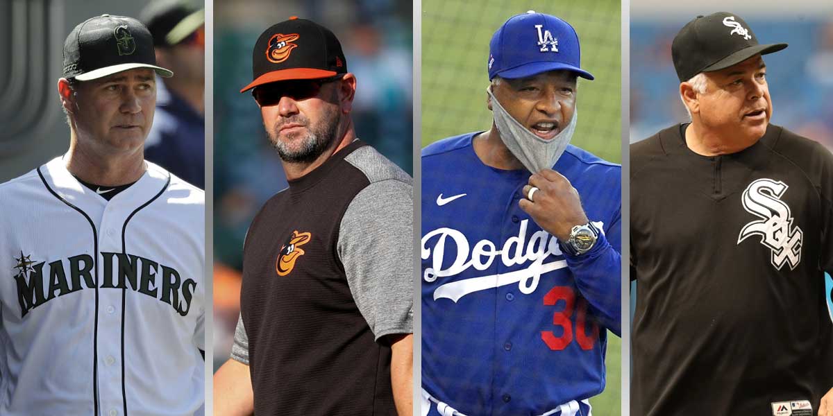 Scott Servais, Brandon Hyde, Dave Roberts, Rick Renteria