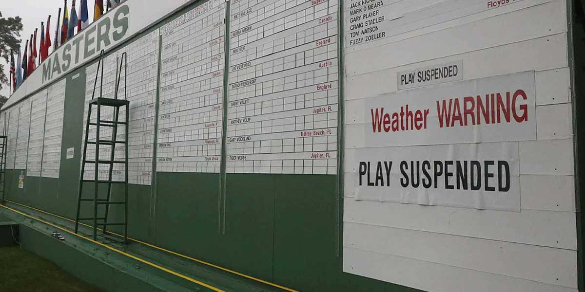 The Masters - Rain Suspension