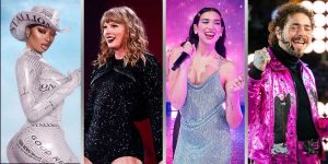 Megan Thee Stallion, Taylor Swift, Dua Lipa, Post Malone