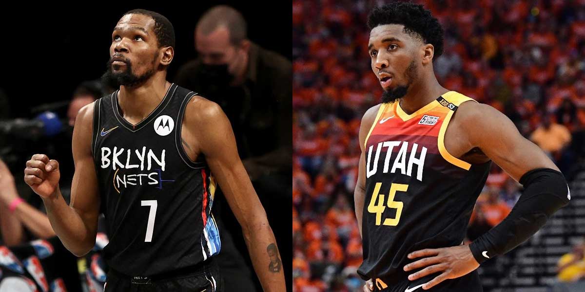 Kevin Durant and Donovan Mitchell