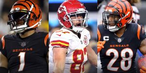 JaMarr Chase, Travis Kelce, Joe Mixon