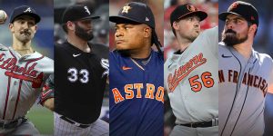 Spencer Strider, Lance Lynn, Framber Valdez, Kyle Bradish, and Carlos Rodon