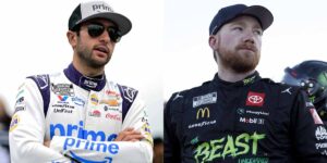 Fade Larson & Byron, Aim Elliot & Reddick At AutoTrader EchoPark Automotive 400