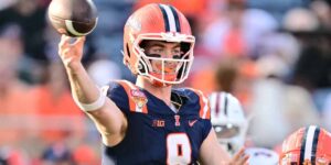 Largest Spread Of CFB Week 1 Set Between Illinois Vs. Western Illinois - Luke Altmyer