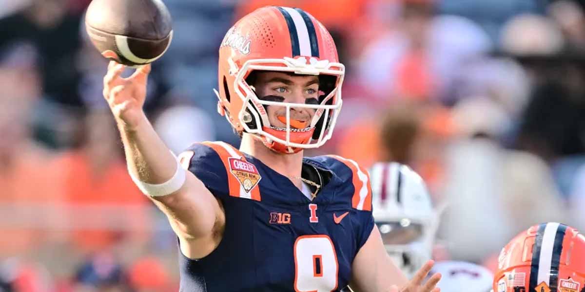 Largest Spread Of CFB Week 1 Set Between Illinois Vs. Western Illinois - Luke Altmyer